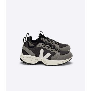 Black/Grey Men's Veja VENTURI ALVEOMESH Running Shoes | AU 181FDN